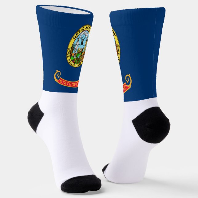 Idaho State flag Socks (Angled)