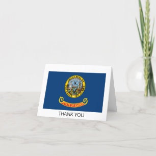 Idaho State Flag Thank You Card