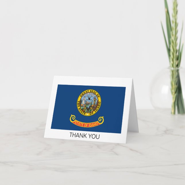 Idaho State Flag Thank You Card (Front)