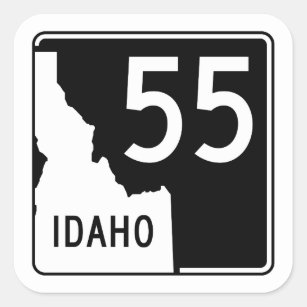 Idaho State Highway 55 Square Sticker