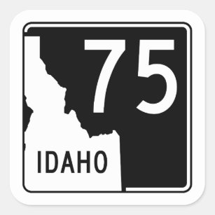 Idaho State Highway 75 Square Sticker