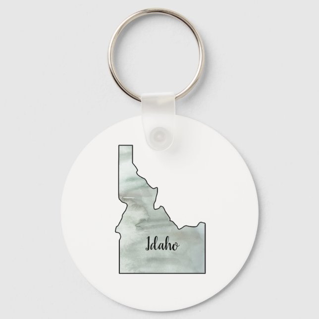 Idaho State Illustration Key Ring (Front)