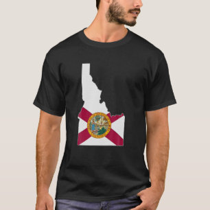 IDAHO STATE MAP FLORIDA FL Flag Roots Men Women Gi T-Shirt