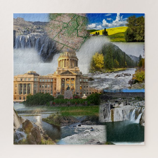 Idaho State Photo Collage 8 Pictures Jigsaw Puzzle (Vertical)