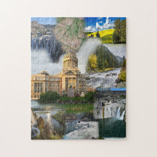 Idaho State Photo Collage 8 Pictures Jigsaw Puzzle