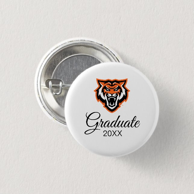 Idaho State University Bengals Spirit Design 3 Cm Round Badge (Front & Back)
