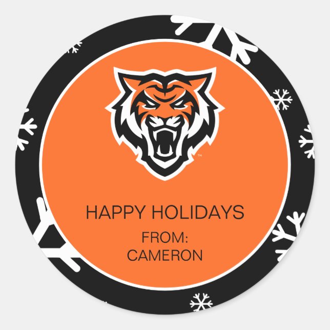 Idaho State University Bengals Spirit Design Classic Round Sticker (Front)