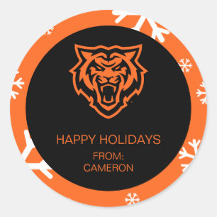 Idaho State University Bengals Spirit Design Classic Round Sticker