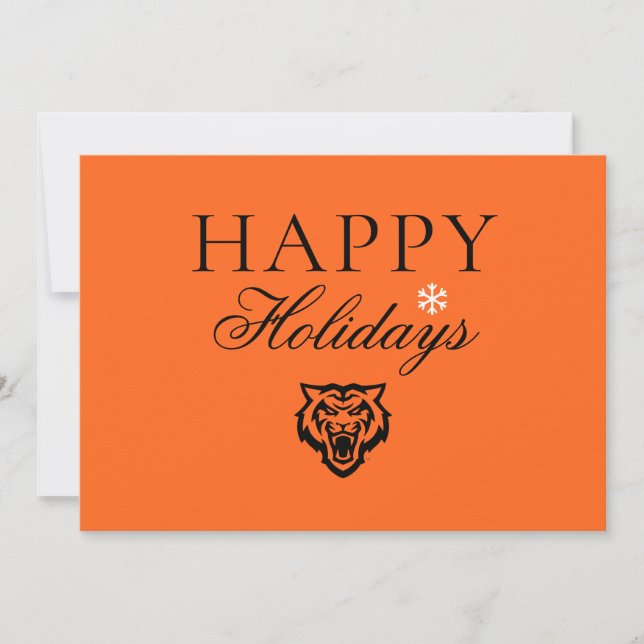 Idaho State University Bengals Spirit Design Holiday Card (Front)