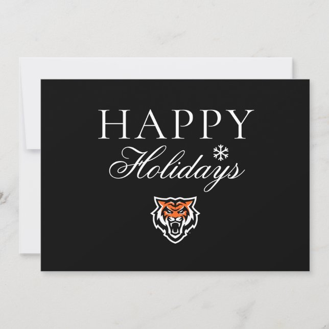 Idaho State University Bengals Spirit Design Holiday Card (Front)