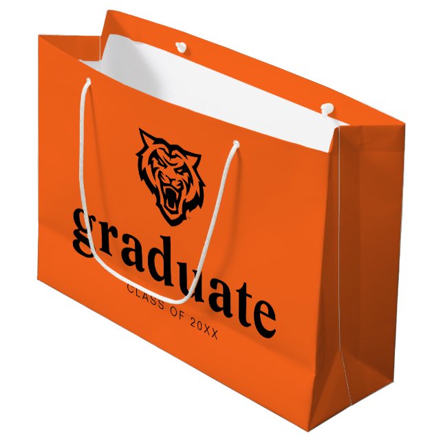 Idaho State University Bengals Spirit Design Large Gift Bag (Front Angled)