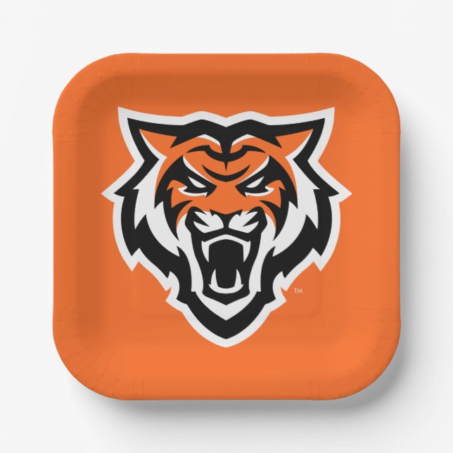 Idaho State University Bengals Spirit Design Paper Plate (Front)