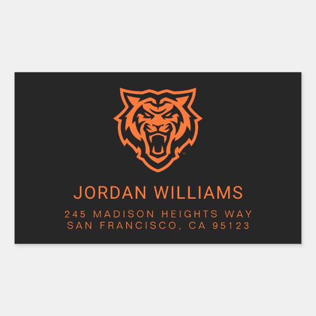 Idaho State University Bengals Spirit Design Rectangular Sticker (Front)