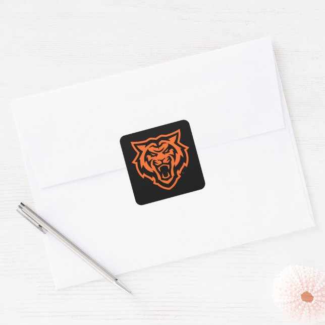 Idaho State University Bengals Spirit Design Square Sticker (Envelope)