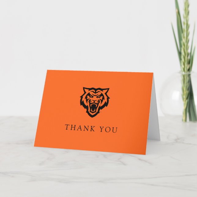 Idaho State University Bengals Spirit Design Thank You Card (Front)