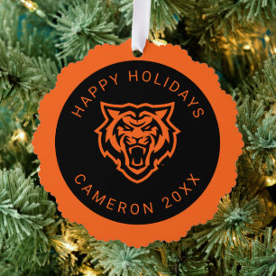 Idaho State University Bengals Spirit Design Tree Decoration Card