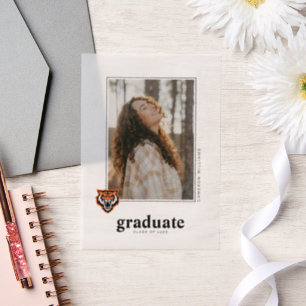 Idaho State University Bengals Spirit Design Vellum Invitations