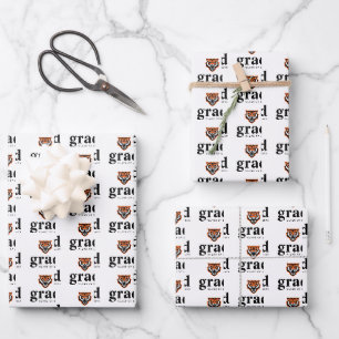 Idaho State University Bengals Spirit Design Wrapping Paper Sheet
