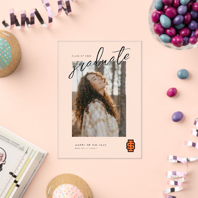 Idaho State University Bold Bengals Logo Acrylic Invitations (Insitu (Celebration))