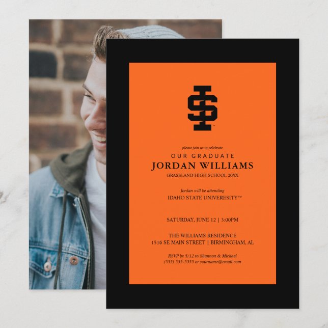 Idaho State University Bold Bengals Logo Announcement (Front/Back)