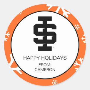 Idaho State University Bold Bengals Logo Classic Round Sticker