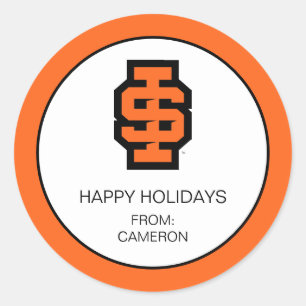 Idaho State University Bold Bengals Logo Classic Round Sticker