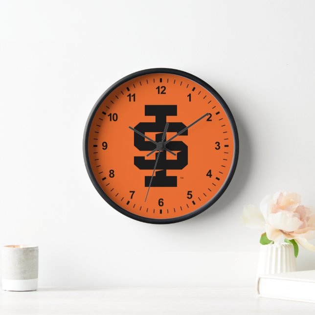 Idaho State University Bold Bengals Logo Clock (Home)