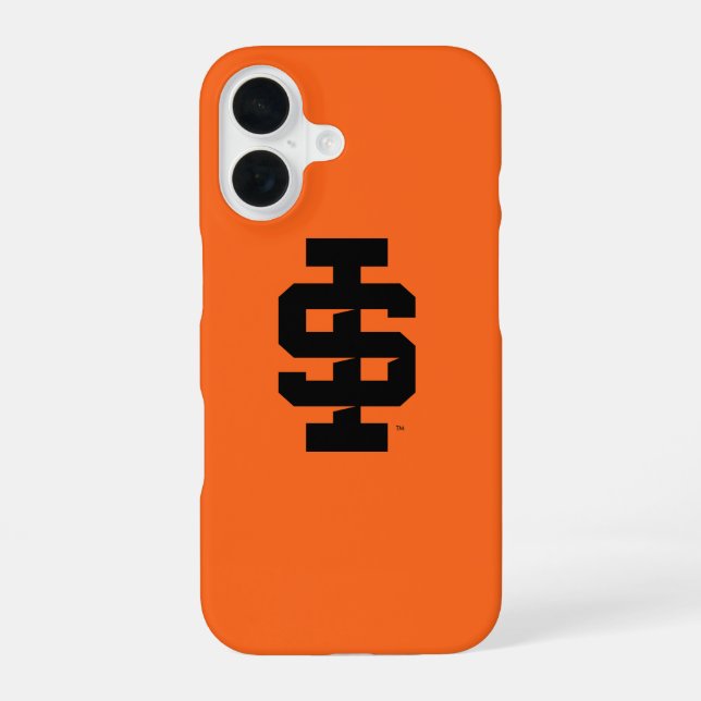 Idaho State University Bold Bengals Logo iPhone 16 Case (Back)