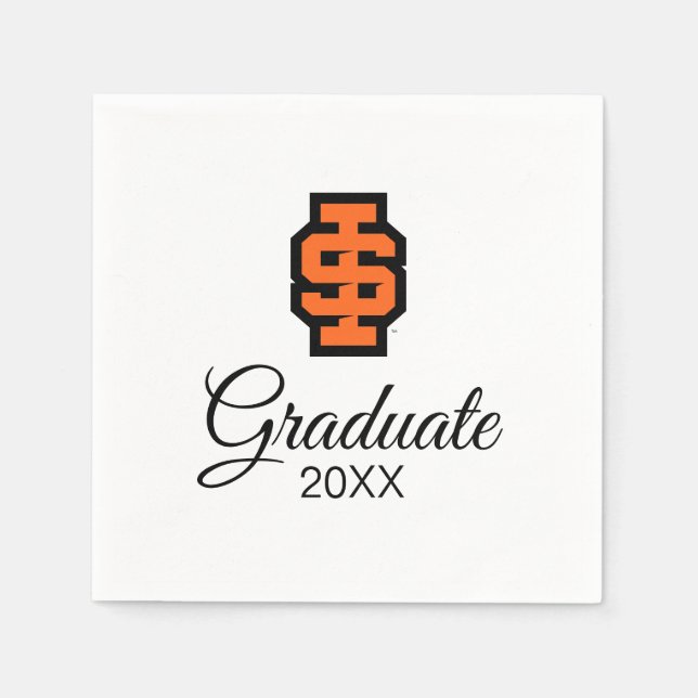 Idaho State University Bold Bengals Logo Napkin (Front)