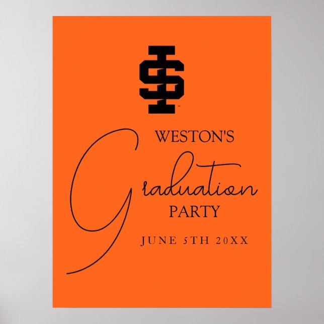 Idaho State University Bold Bengals Logo Poster (Front)