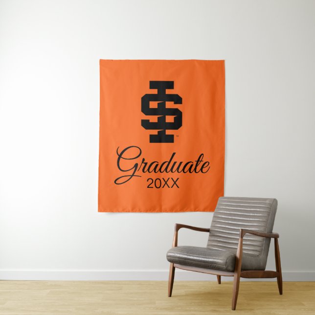 Idaho State University Bold Bengals Logo Tapestry (In Situ)