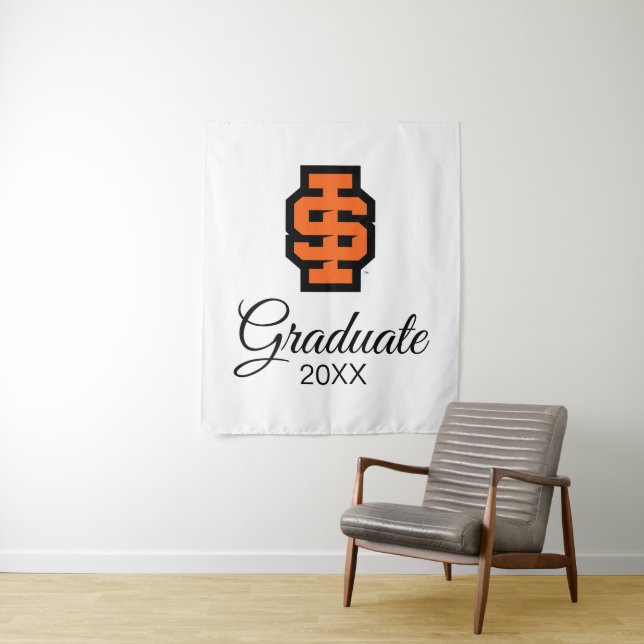 Idaho State University Bold Bengals Logo Tapestry (In Situ)
