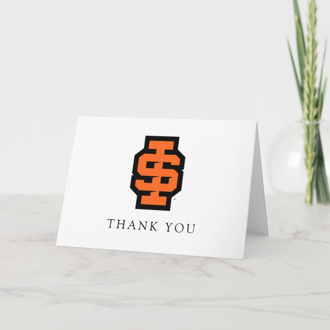 Idaho State University Bold Bengals Logo Thank You Card (Front)
