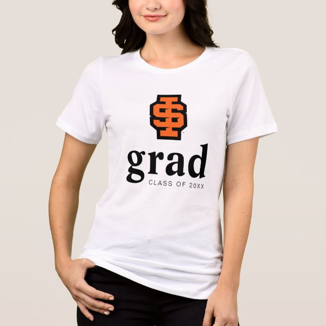 Idaho State University Bold Bengals Logo Tri-Blend Shirt (Front)