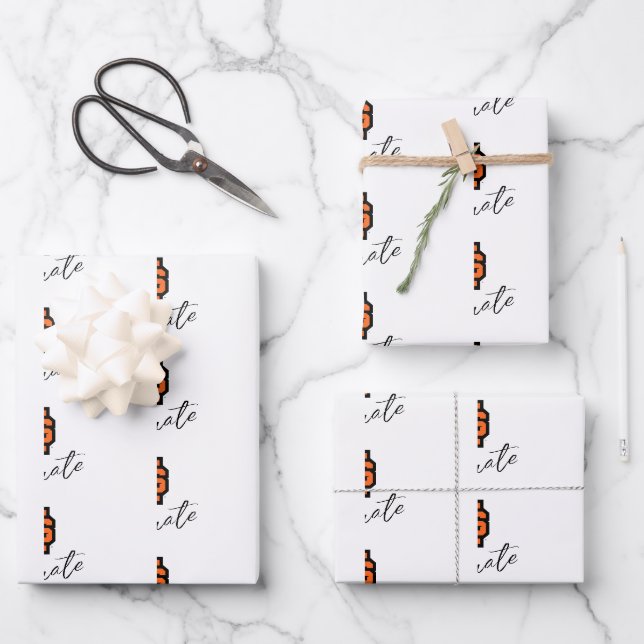 Idaho State University Bold Bengals Logo Wrapping Paper Sheet (Front)