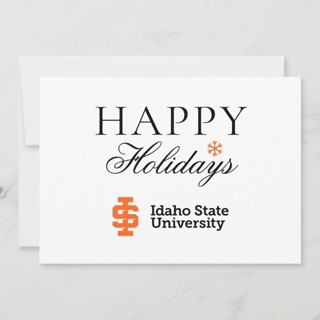 Idaho State University Official Logo Design 2 Holiday Card (Front)