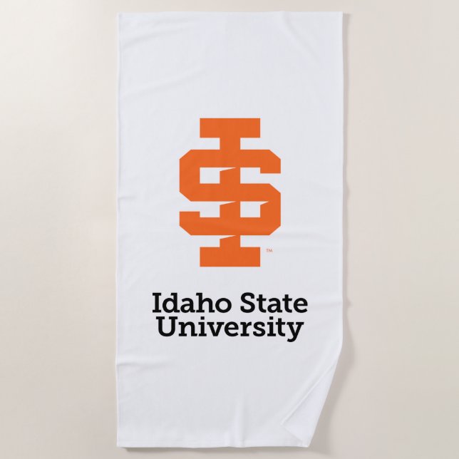 Idaho State University Official Logo Design Beach Towel (Front)