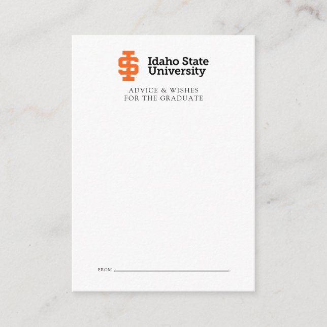 Idaho State University Official Logo Design Card (Front)