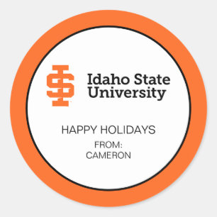 Idaho State University Official Logo Design Classic Round Sticker