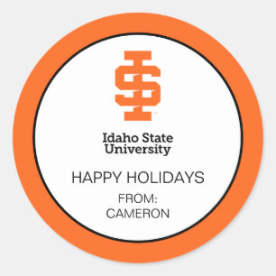 Idaho State University Official Logo Design Classic Round Sticker