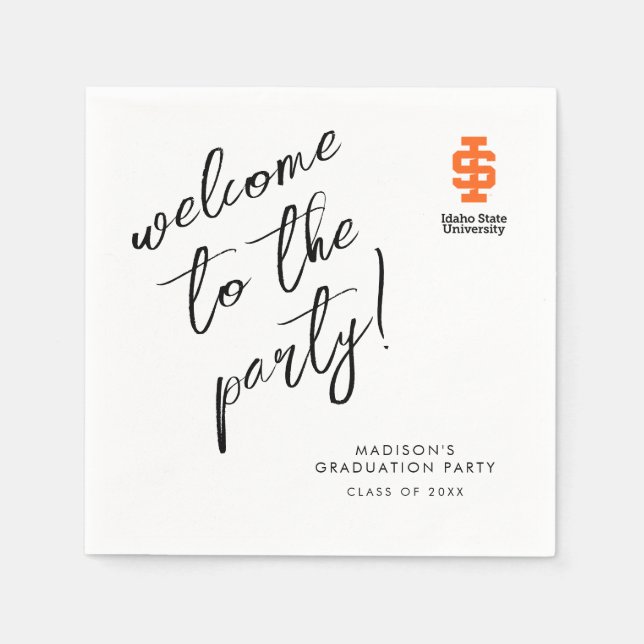 Idaho State University Official Logo Design Napkin (Front)