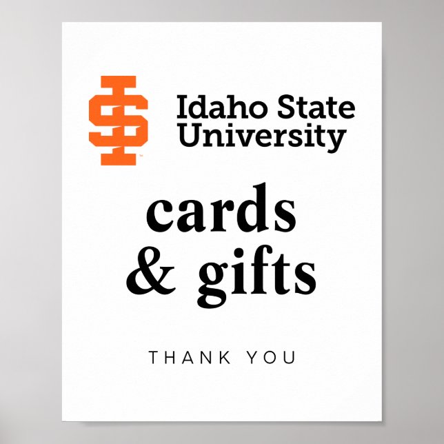 Idaho State University Official Logo Design Poster (Front)