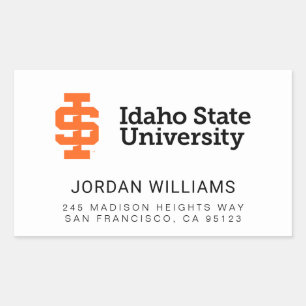 Idaho State University Official Logo Design Rectangular Sticker