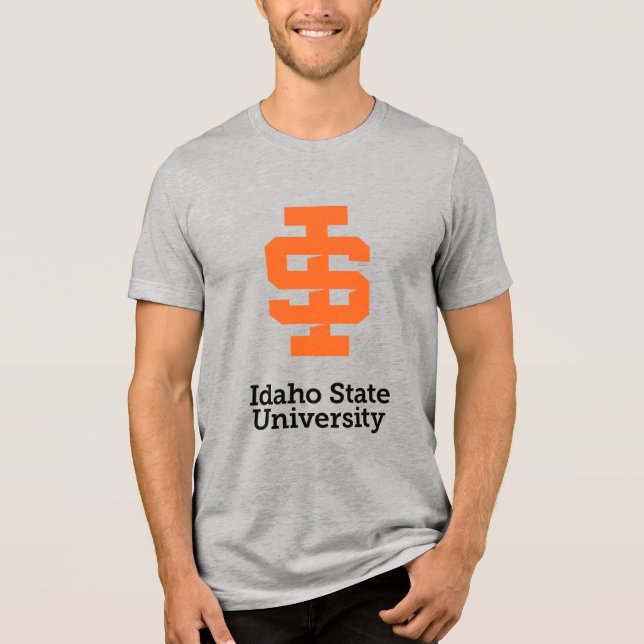Idaho State University Official Logo Design Tri-Blend Shirt (Front)