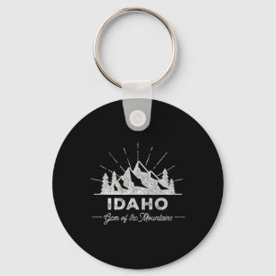 Idaho T Shirt Vintage Hiking Retro Tee Design Key Ring