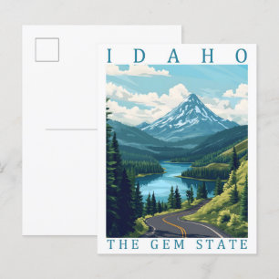 Idaho the Gem State USA Travel Place Postcard