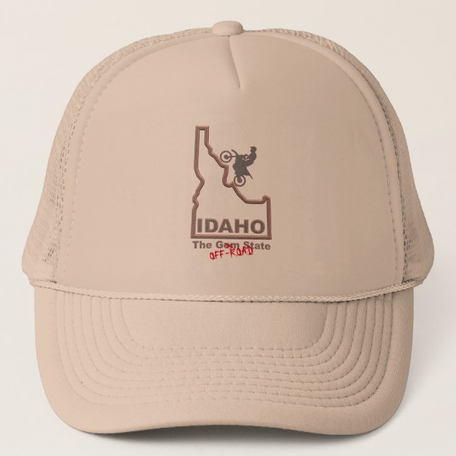 IDAHO The OFF-ROAD State, Motorcycle. Hat (Front)