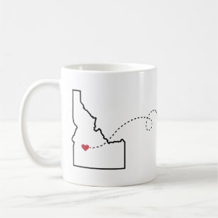 Idaho to Wisconsin - Heart2Heart Coffee Mug