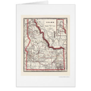Idaho Township & Railroad Map 1896