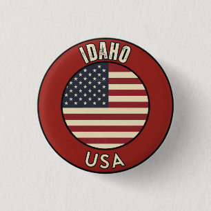 Idaho United States 3 Cm Round Badge